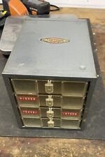 Vintage Craftsman Metal Cabinet 4 Drawer Organizer Tool/ Parts Bin Machinist picture