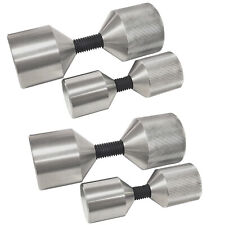Set of 4 Flange 2 Two Hole Pin Pins Stainless Steel for 1-1/8